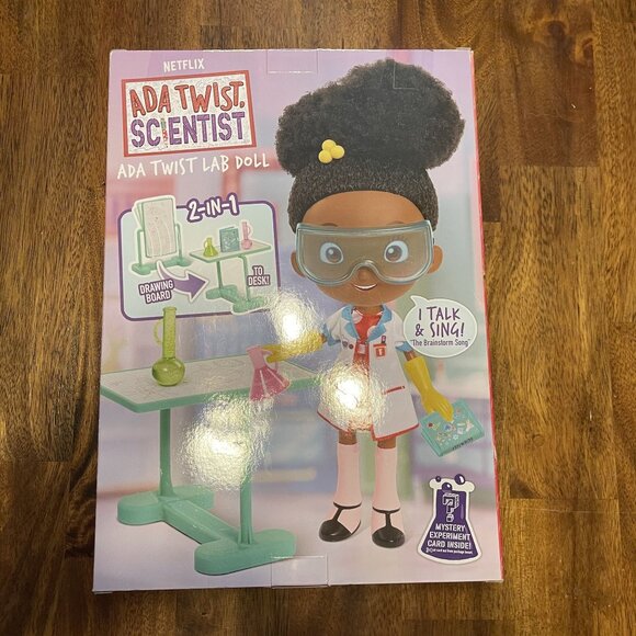 Ada Twist Scientist Lab Doll With 2 In 1 Drawing Board To Desk Science Stem Toy - Picture 2 of 16